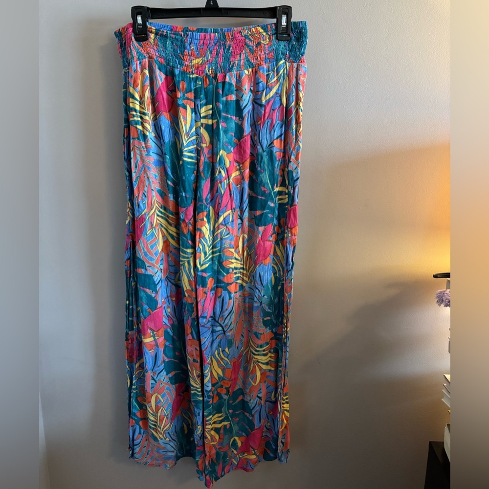 Kona Sol Tropical Beach Cover Up Pants